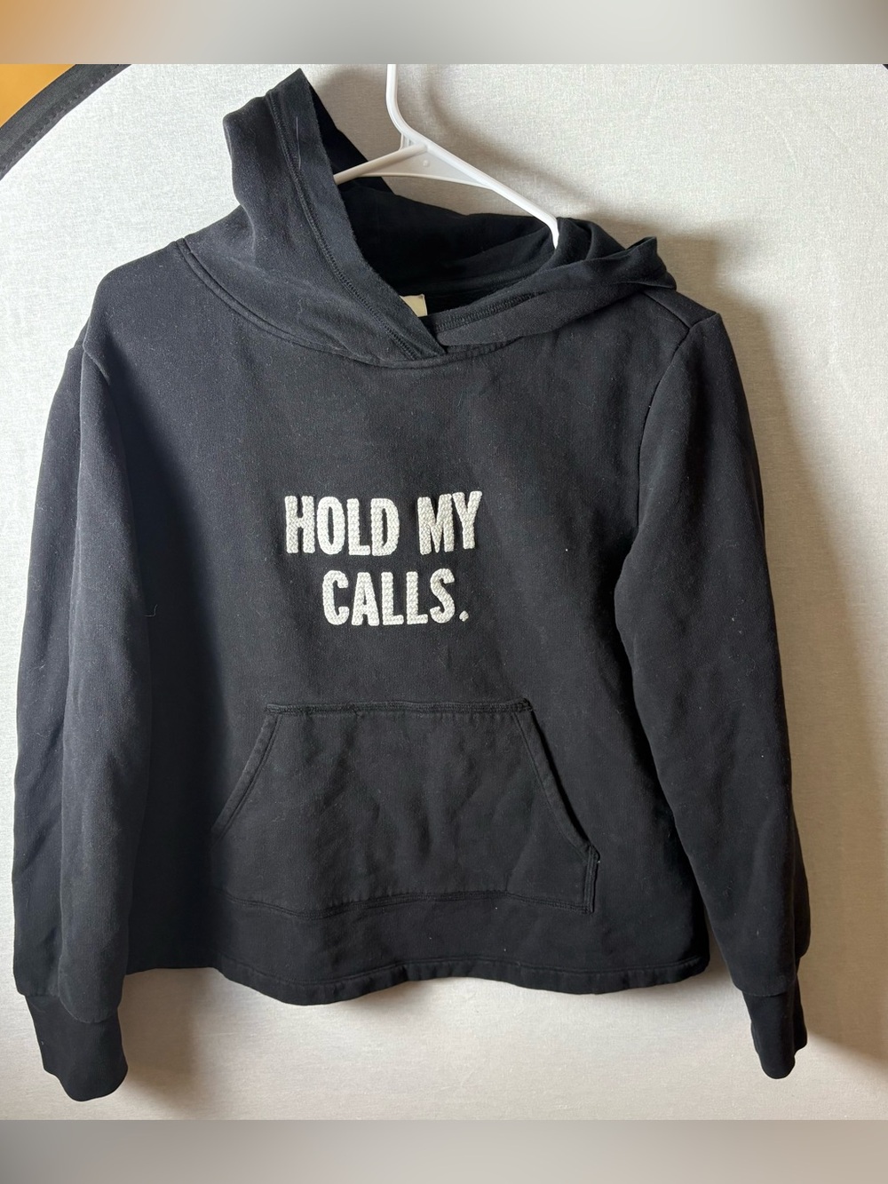 kate spade new york Hold My Calls Graphic Hoodie sweatshirt black size small